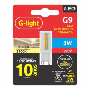 Lâmpada De Led Ence G9 De Cerâmica 3w 2700k - G-light