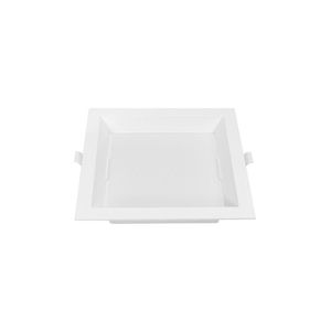 Painel De Led Nordecor Quadrado Kais De Embutir Recuado 12w Bivolt Branco 4000k Luz Neutra 4189