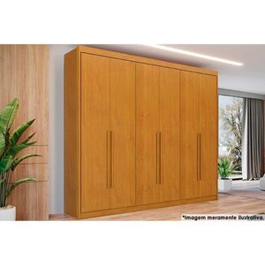 Guarda Roupa 6 Portas E 8 Gavetas Bérgamo Cinamomo - Conquista