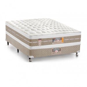 Cama Box + Colchão Castor Casal Silver Star Air