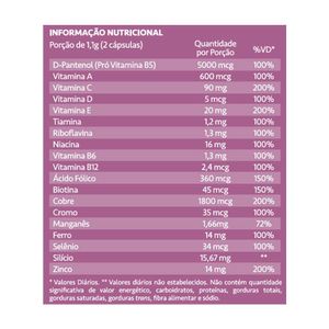 Kit 2 Hairskin Supreme D-pantenol Biotina Maxinutri 60 Caps