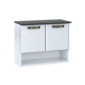 Bancada De Banheiro Rubi C- 2 Portas Branco - Telasul