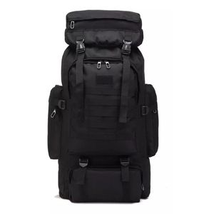 Mochila Cargueira Tática Esportiva 80l Masculina Feminina Reforçada Impermeável Trilhar Viagem Preto