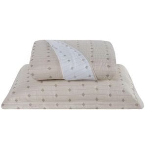 Cobre Leito Solteiro Decor Bordado 200 Fios 2 Peças - Avela