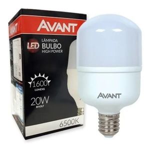 Kit 10 Lâmpadas Led Bulbo 20w Alta Potencia E27 Branco Frio