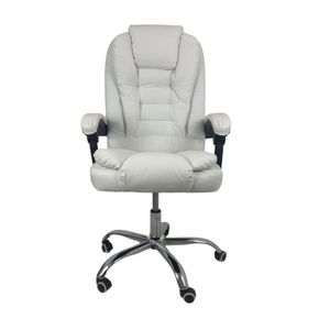 Cadeira De Escritório Presidente Soft Reclinável Ergonômica Branco