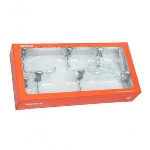 Kit Acessorios Para Banheiro Com 5 Pecas Clic - Meber