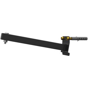Suporte Refletor Parede Braço Inclinado 20 Cm - Preto