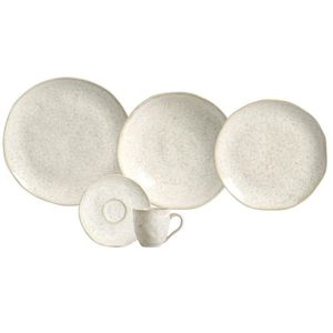 Aparelho De Jantar 30 Peças Orgânico Vanilla Porto Brasil