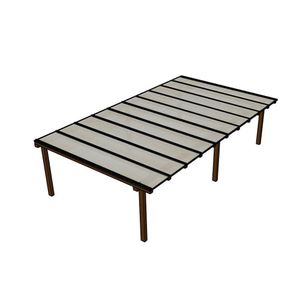 Kit Policarbonato Branco Refletivo 6mm 7,00m X 6,00m - Perfis Naturais