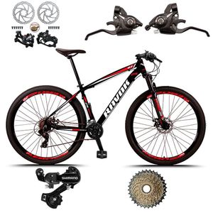 Bicicleta Bike 21 Velocidades Traseiro Shimano Freio A Disco Cor: Azul E Rosa Tam: 21"