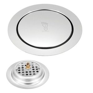 Ralo Click Inteligente 15X15 Inox Redondo Banheiro Lavabo Ca