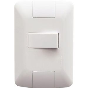 Conjunto 4x2 Com 1 Interruptor Simples Horizontal Tramontina Aria 6 A 250 V Branco Tramontina