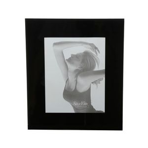 Porta Retrato De Vidro Preto 15 X 20cm