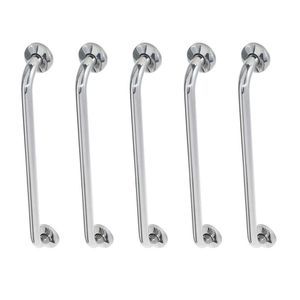 Alça De Apoio Barra 80cm Inox Kit 5 Unidades Idoso Cadeirante Banheiro Box Corrimao Apoio Segurança