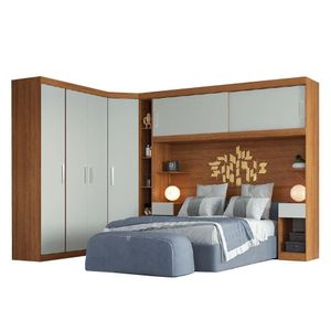 Guarda Roupas Modulado Casal 1,38m Genova Plus 6 Portas