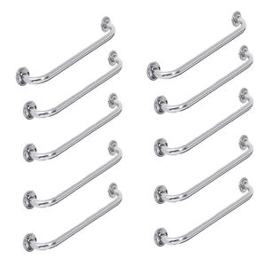 Barra Alça De Apoio Inox 50Cm Kit 10 Und Banheiro Corrimao S