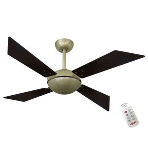Ventilador Volare Tech Off Marrom 127V E Controle Remoto