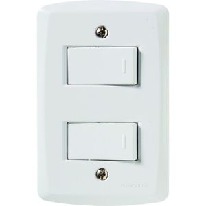 Conjunto 4x2 Com 1 Interruptor Simples 10 A 250 V E 1 Interruptor Paralelo 10 A 250 V Lux