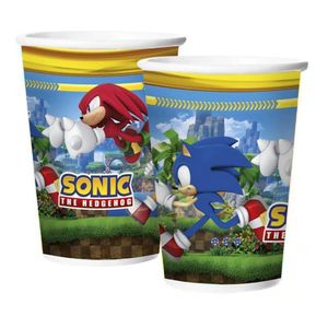 Copo De Papel Sonic 180ml - 8 Unidades