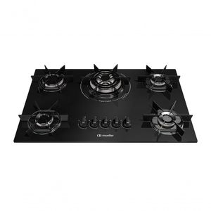 Cooktop Mueller 5 Bocas Com Queimador Tripla Chama MCG5BC Bivolt