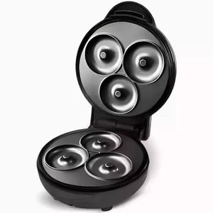 Máquina De Donuts Mini Preta - Faz 3 Rosquinhas - 110V