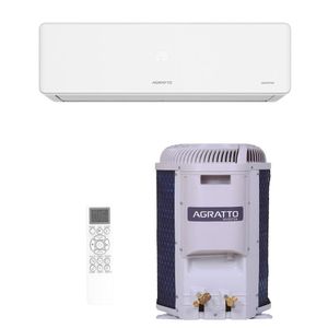 Ar Condicionado Split Agratto Hi Wall Fit Top Inverter 9.000 Btu/h Frio Monofasico Branco FICST9F-02 220V