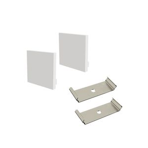 Perfil De Sobrepor Taschibra Para Fita De Led Spire 45 Com 1 Metro Branco