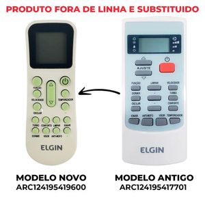 Controle Ar-condicionado Split Elgin Ykr-h-002e Ykr-k-001e