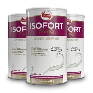 Kit 3 Isofort Beauty Vitafor Neutro 450g