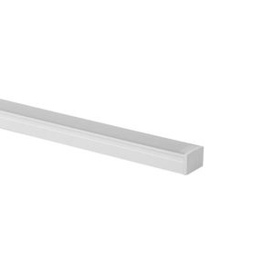 Perfil De Embutir - Sobrepor Para Fita Led Blumenau Line Easy Marcenaria 17mm Com 2 Metros Branco Fosco