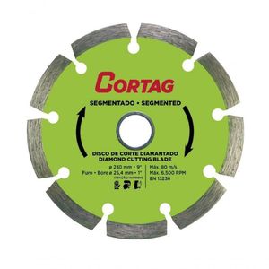 Disco De Corte Diamantado E Segmentado 230mm - Cortag