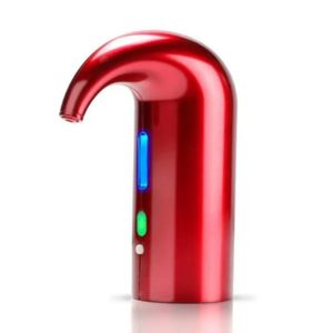 Dispenser De Vinho Eletrico Aerador Decantador Automatico Bomba Inox Vermelha Garrafa Inteligente Premium Recarregavel