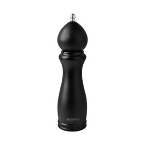 Moedor De Pimenta E Sal Tramontina Churrasco Black Em Ceramica Com Recipiente De Madeira 8 Polegada