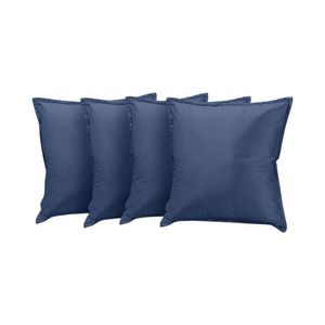 Kit 4 Almofadas Decorativas Bali Veludo Azul  - Azul
