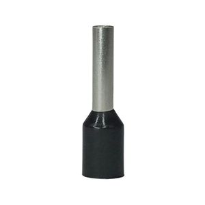 Terminal Pré-isolado Pino Tubular 1,5mm² - Preto - 50 Unidades