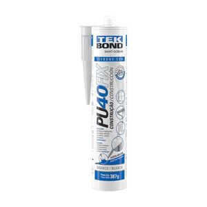 Adesivo Selante Silicone Pu40 Branco 280ml 387gr Tekbond