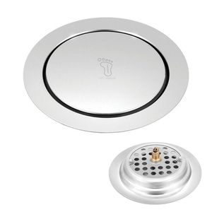 Ralo Click Inteligente 15X15 Inox Redondo Banheiro Lavabo Casa