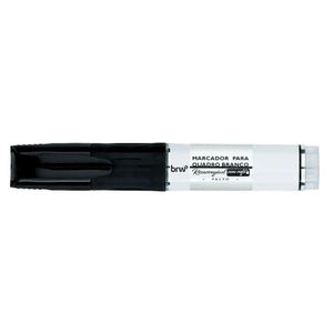 Pincel Marcador Quadro Branco Recarregável Com Refil Brw Preto