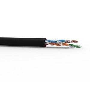 Cabo Lan U/Utp Cat.5E 24Awg 4 Pares Cmx Uso Interno E Externo 305M Preto 100% Cobre