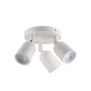 Spot De Led Direct Triplo Mr16 Circular 12w Branco Taschibra 3000k Luz Quente