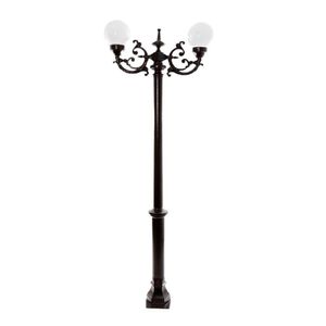 Poste Colonial De Jardim Petrópolis Alumínio Fundido 213Cm