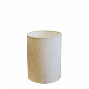 Cúpula Tecido Cilindrica Abajur Cp-4012 18x25cm Linho Bege