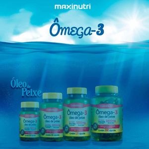 Kit 02 ômega 3 óleo De Peixe 1000 Mg Maxinutri 60 Capsulas