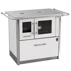 Fogão A Lenha Eclipse Direito Branco Chapa Aluminio N2