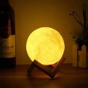 Luminaria Lua Cheia, Touch Rgb, Abajur Decoração Led, Usb.