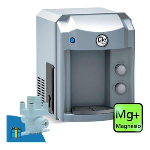 Purificador de água Gelada Alcalina Ionizada com Magnésio Mg+ Prata 127V