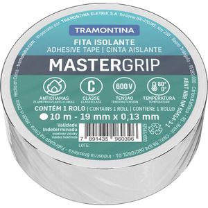 Fita Isolante Classe C 0,13x19 Mm Tramontina Branca 10 M