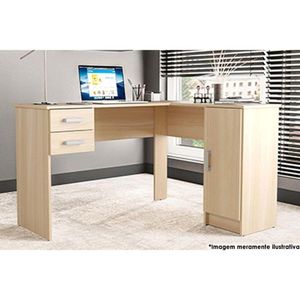 Mesa De Computador Barcelona 2 Gavetas Legno Salinas - Politorno