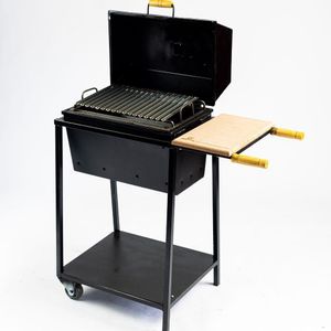 Churrasqueira Parrilla Bafo Média Com Rodas Preto